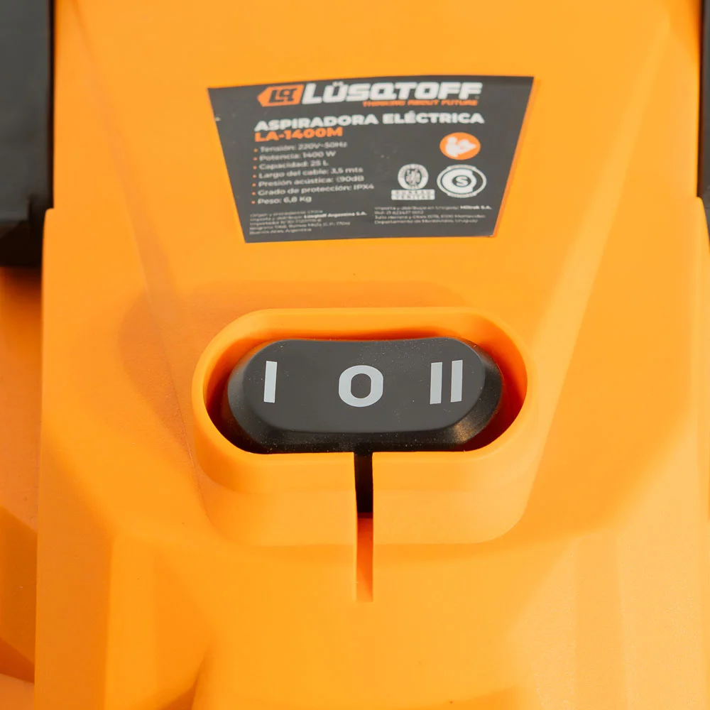ASPIRADORA ELÉCTRICA 1400 W • 25 LTS 4
