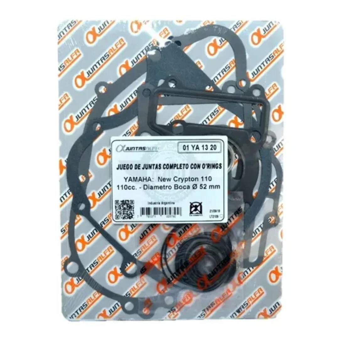 JUEGO JUNTAS DE MOTOR YAMAHA NEW CRYPTON 110 CON ORING ALFA